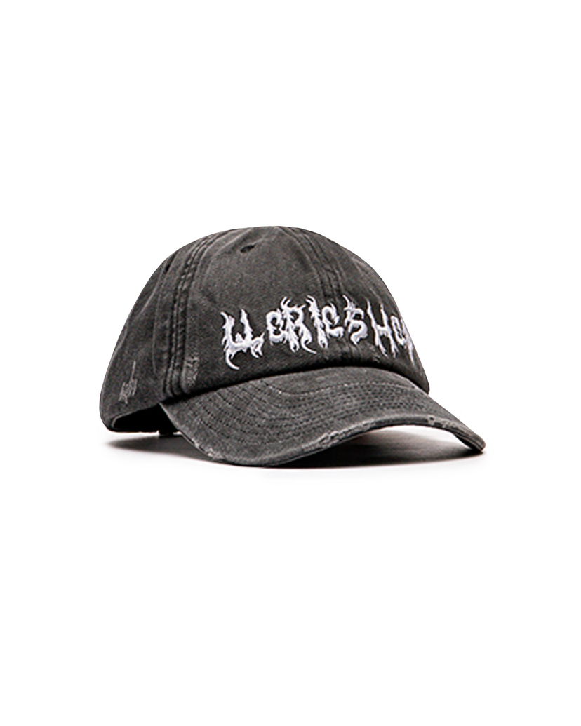 Kapa 032C 032c "Faithless" Distressed Baseball Cap Crna | S25-UAW-3101-050