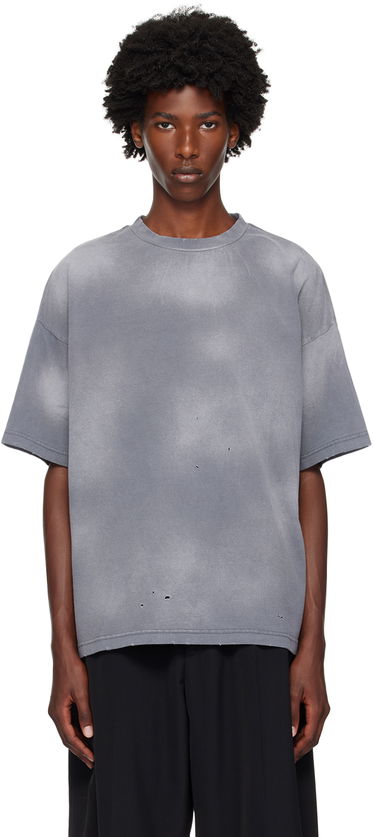 Majica kratkih rukava We11done We11done Distressed T-Shirt Siva | WD-TT2-24-742-U-CH, 0