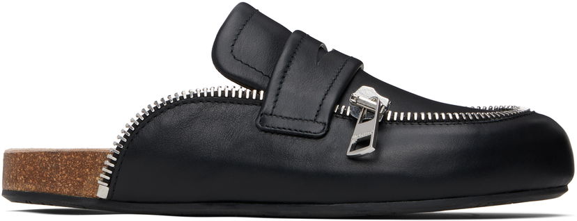 Tenisice i cipele JW Anderson Leather Biker Slip-on Loafers Crna | LF0071-LA0268