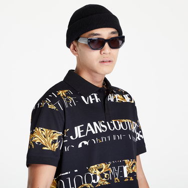 Polo majica Versace Print Stripes Logo B Polo T-Shirt Višebojno | 73GAG6R0JS136G89, 3