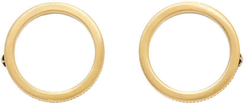 Naušnice Maison Margiela Stud Earrings Bež | SM1VG0048 P6476