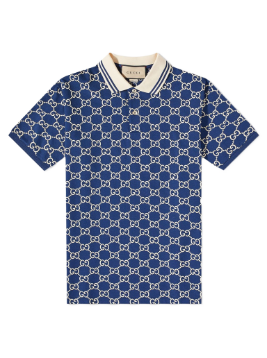 Polo majica Gucci GG Contrast Polo Tamnoplava | 598956-XJB0U-4115