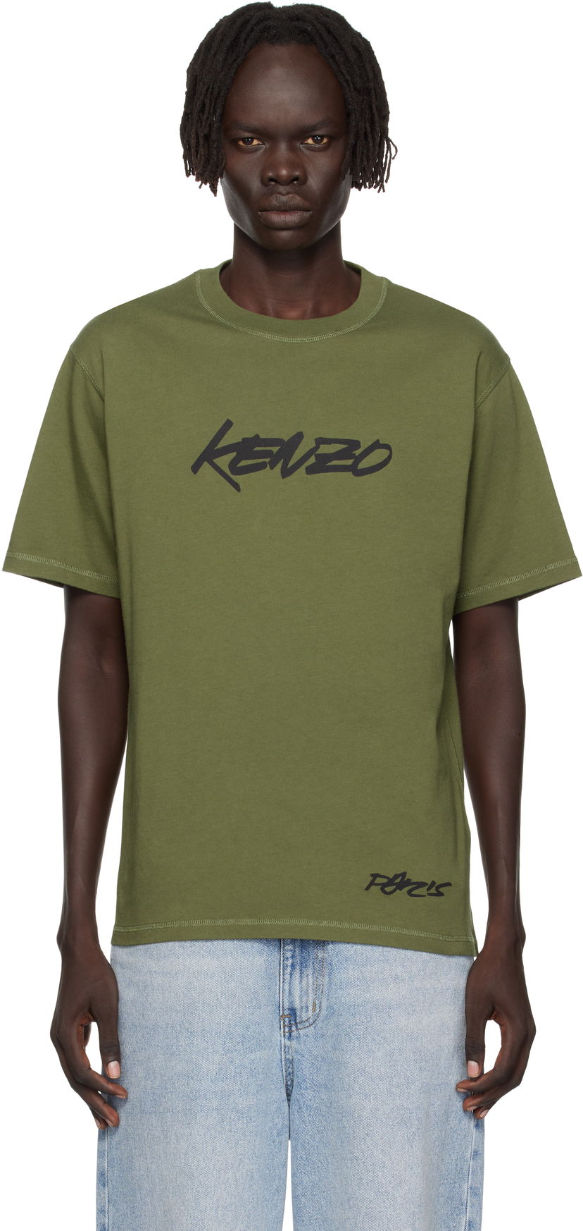 Majica kratkih rukava KENZO Kenzo Paris Futura 2000 Edition Cotton T-Shirt Zelena | FF65TS2524SG