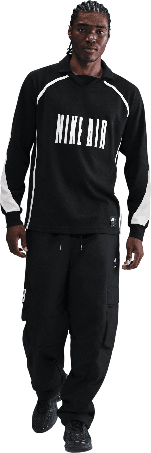 Polo majica Nike Air Football Long-Sleeved Polo Shirt Crna | hv1320-010, 1