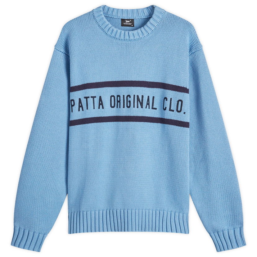 Džemper Patta Knitted Jumper Dusty Blue Small Plava | POC-AW24-7000-324-0341-144