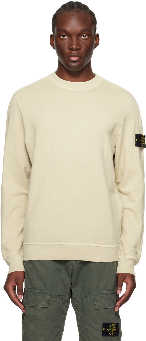Dukserice Stone Island Patch Sweatshirt Bež | 801566060