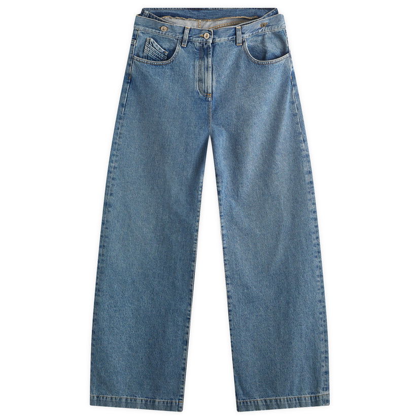 Jeans The Attico The Attico Wide Leg Jeans 27" Plava | 247WCP190-176
