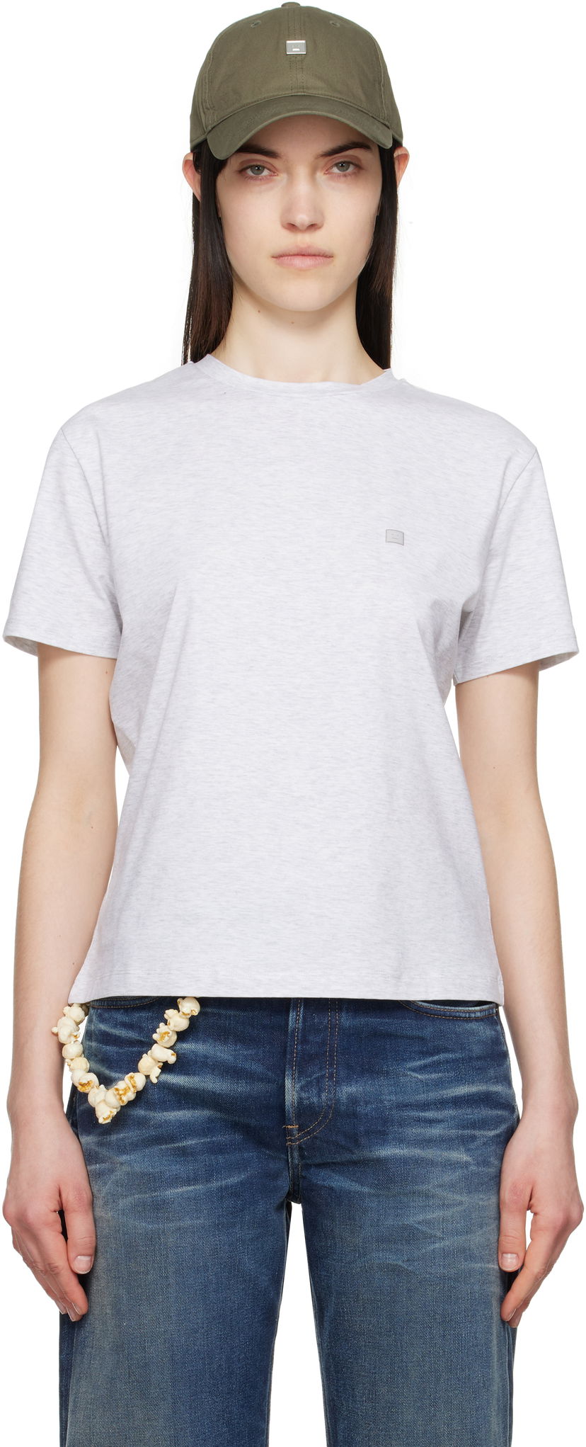 Majica kratkih rukava Acne Studios Acne Studios Regular Fit T-Shirt Siva | CL0308-