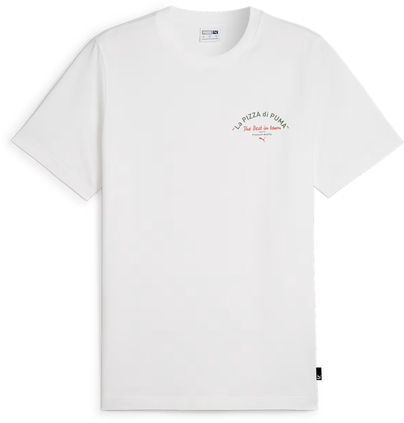 Majica kratkih rukava Puma Men's Pizza Graphics Tee Bijela | 625415-02
