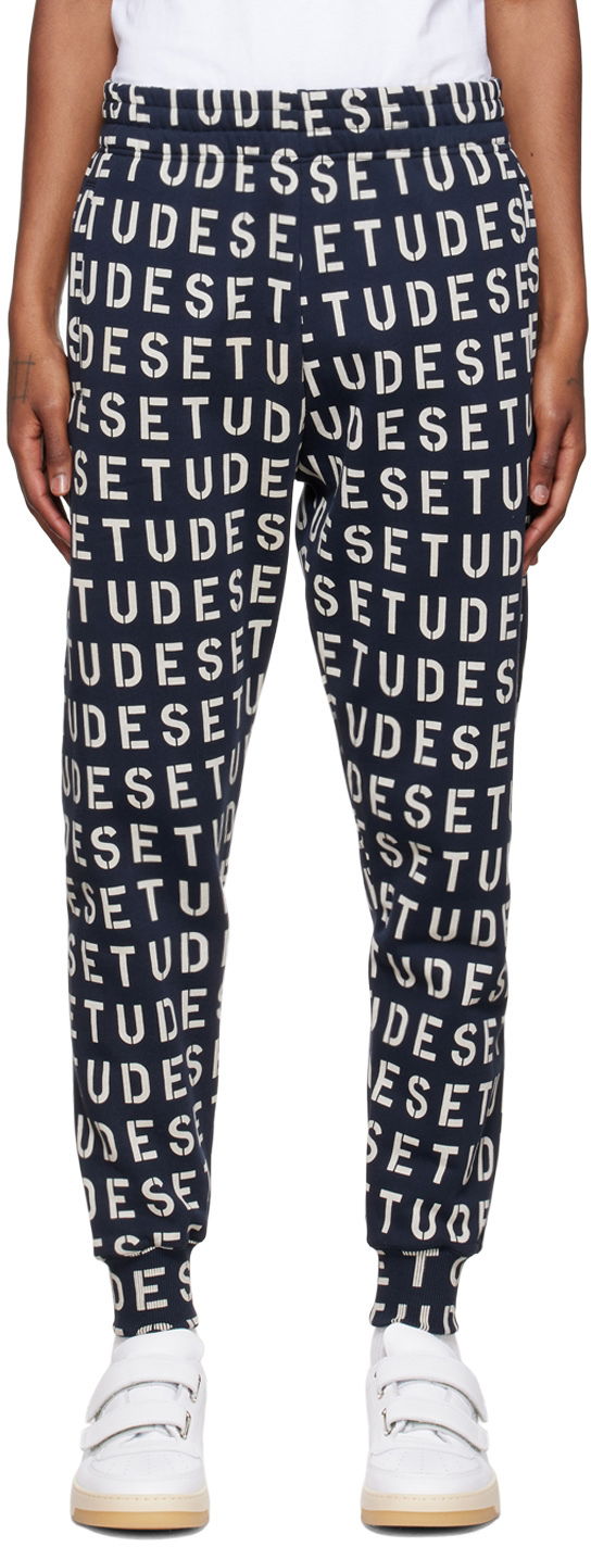 Trenirka Études Études Stencil Lounge Pants Tamnoplava | H22MM455OC19PT