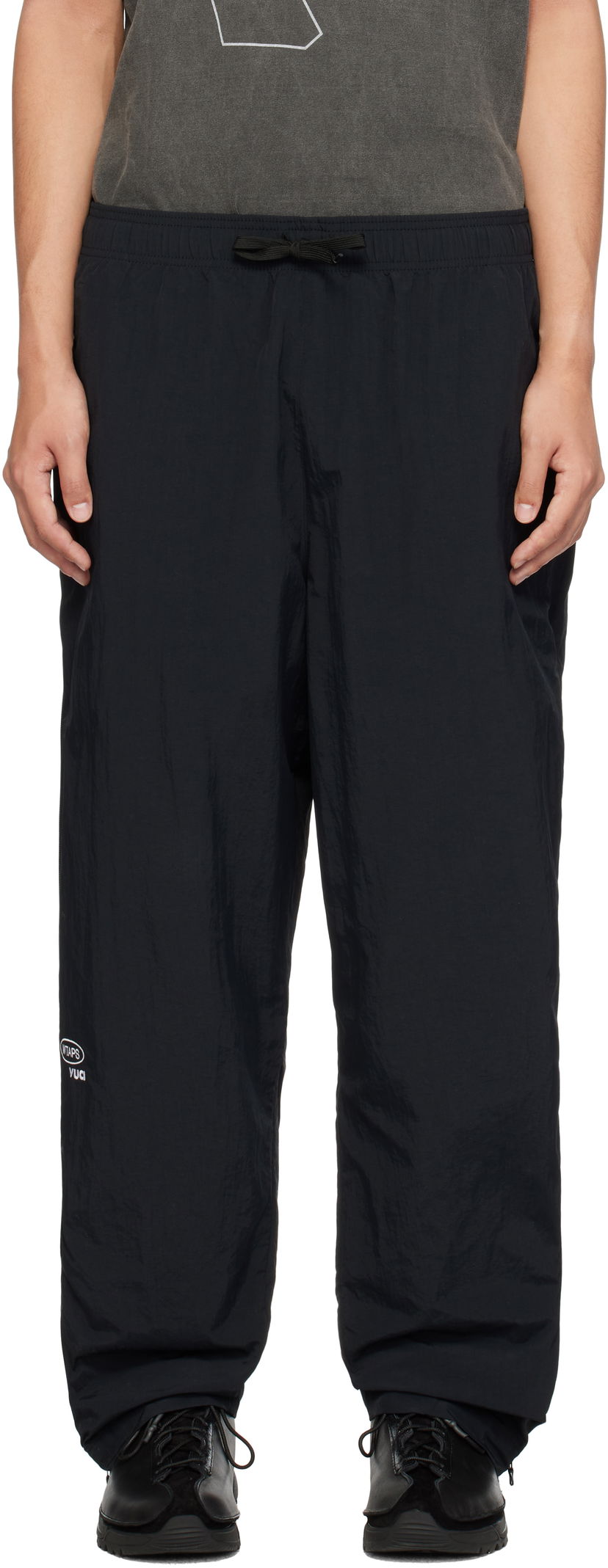 Cargo hlače WTAPS Sweatpants 01 Crna | 242CWDT-PTM01