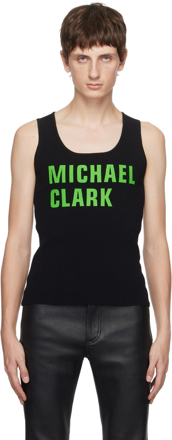 Majica bez rukava JW Anderson Black Michael Clark Edition Tank Top Crna | KW1024-YN0284