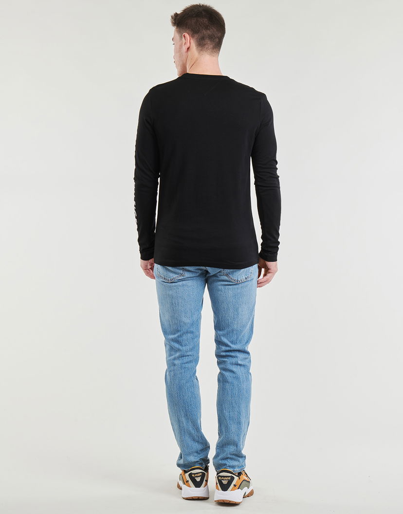 Džemper Tommy Hilfiger Long Sleeve TOMMY LOGO LONG SLEEVE TEE Crna | MW0MW09096-BDS