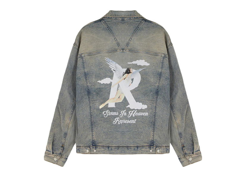 Jakna Represent Clo Represent Storms In Heaven Jacket Blue Cream Siva | M01232-25