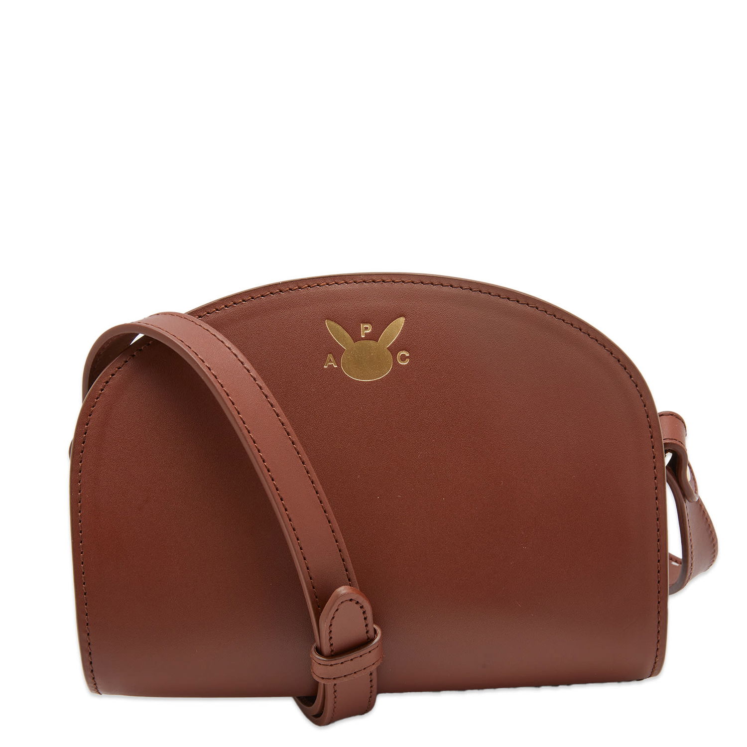 Torba za rame A.P.C. Pokemon Mini Demi-Lune Bag Smeđa | PXAWV-F61871-CAD, 0
