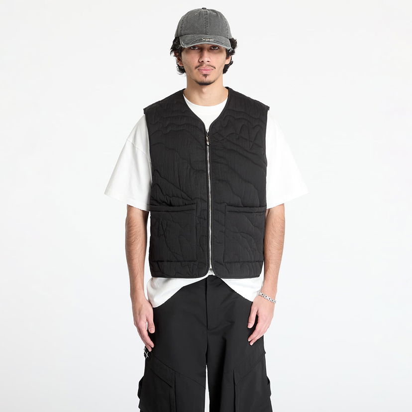 Prsluk Footshop Silver Lining Quilted Vest Crna | FTSHP_467