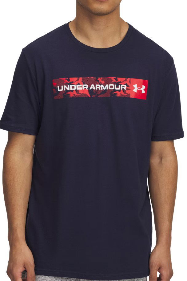 Majica kratkih rukava Under Armour Under Armour Camo Chest Stripe Short Sleeve T-Shirt Tamnoplava | 1376830-411