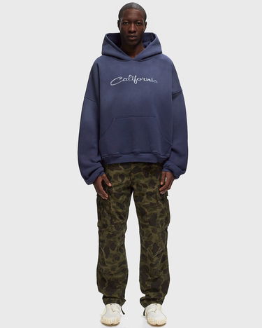 Dukserice ERL 'California' Print Fleece Hoodie Plava | ERL09T022, 4