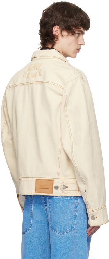 Jakna AMI AMI Paris Classic Trucker Denim Jacket XXL Bež | HJK247.DE0039-136, 3