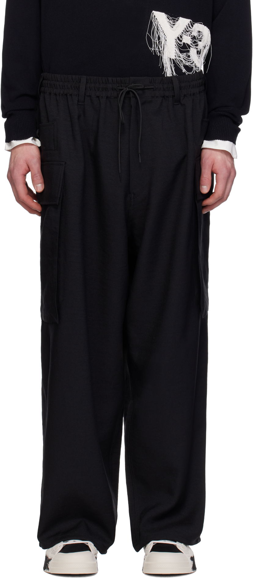 Cargo hlače Y-3 Y-3 Sport Uniform Cargo Pants Crna | JN4908