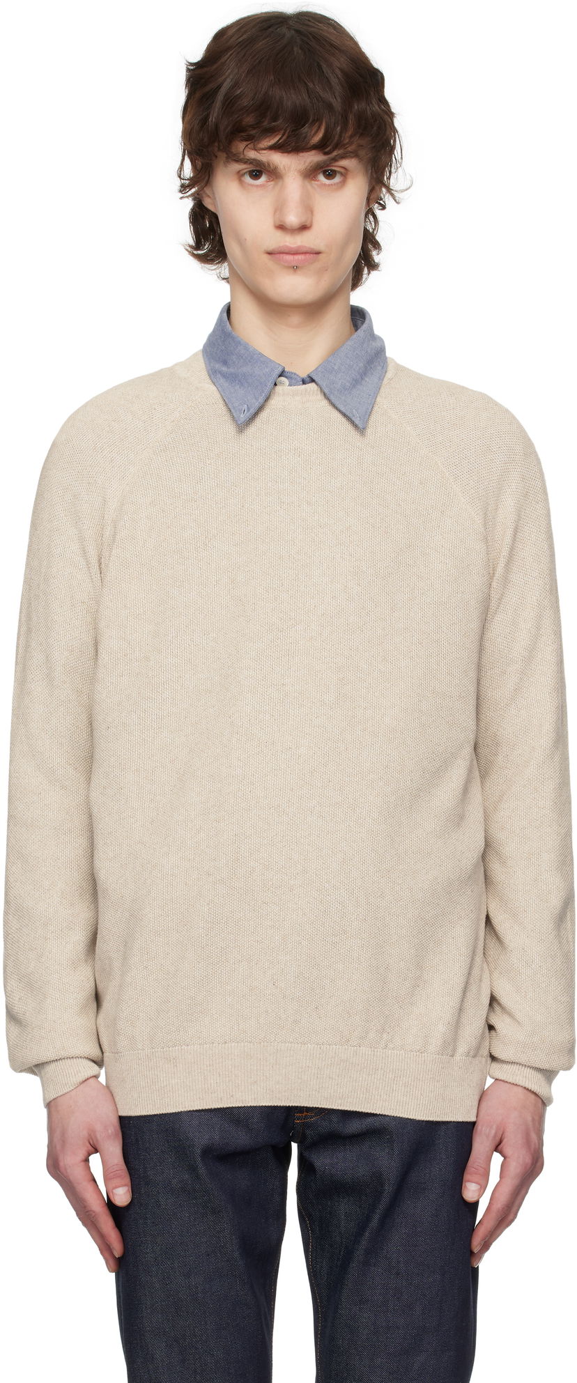Džemper A.P.C. A.P.C. Florian Knit Sweater Bež | VIAJC-H23406