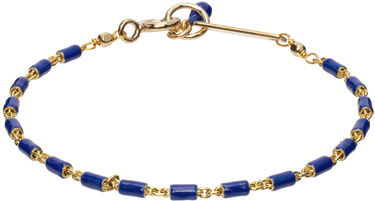 Narukvica ISABEL MARANT Chain Bracelet with Blue Enamel Plava | BR0002FA-A3B01B, 0