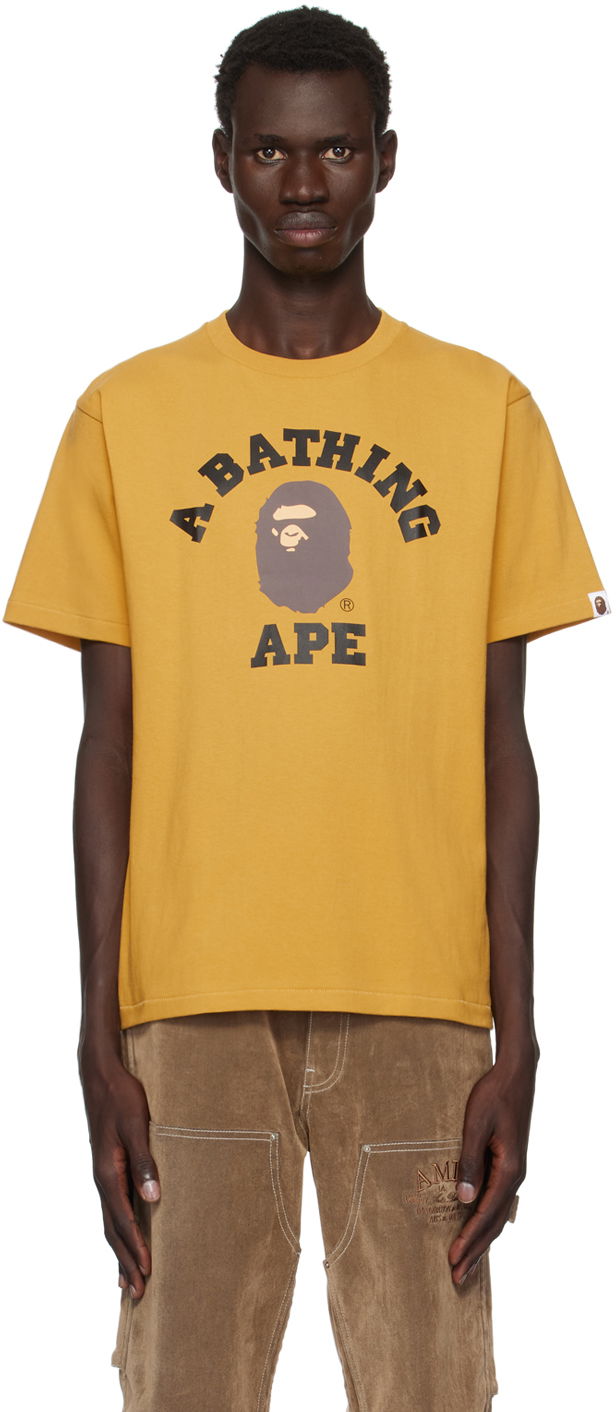 Majica kratkih rukava BAPE College T-shirt Žuta | 001TEK801001M