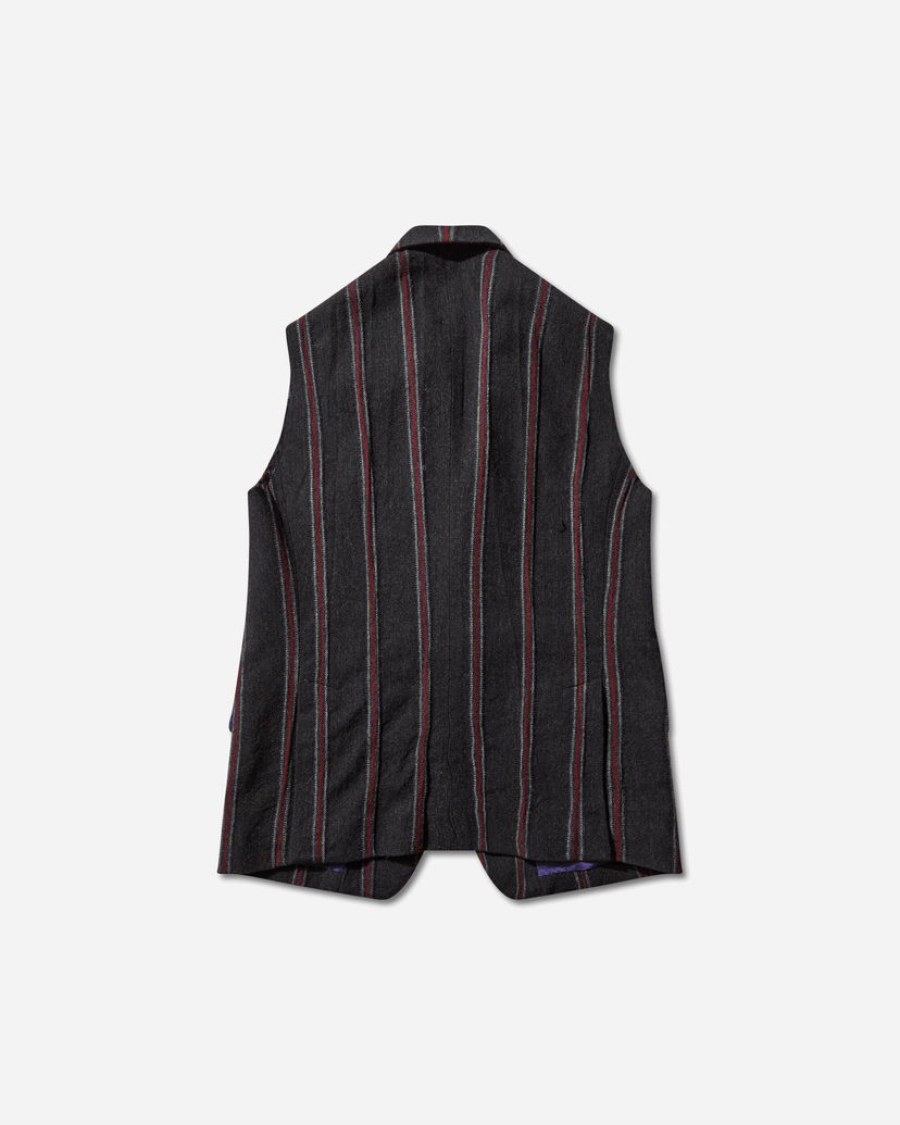 Prsluk Needles Striped Tweed Sleeveless Jacket Višebojno | RW133 GREY