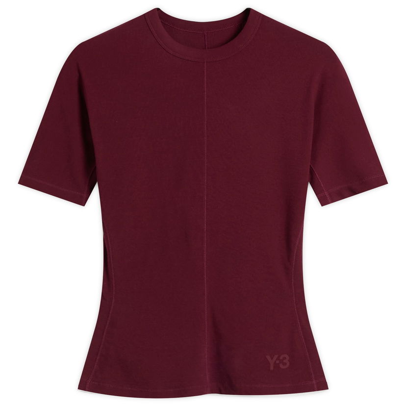 Majica kratkih rukava Y-3 Y-3 Fitted Tee, Size X-Small Tamnocrvena | JZ7427