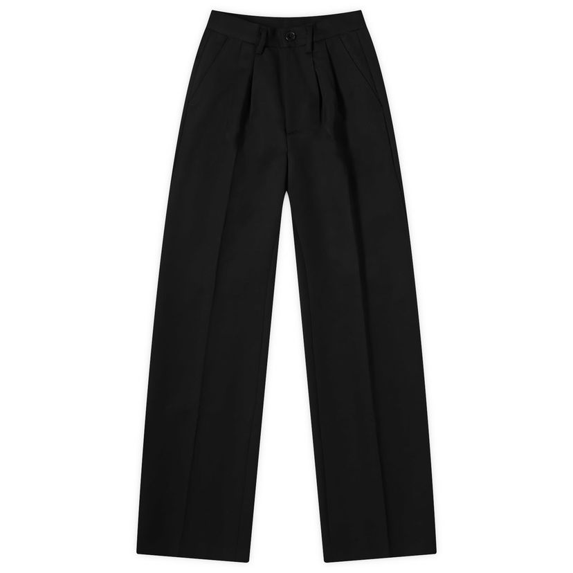 Hlače Anine Bing Carrie Black Wide Leg Pants Crna | A-03-3269-000C