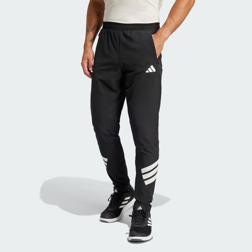 Trenirka adidas Performance Woven Joggers With Stripes Crna | JC5230
