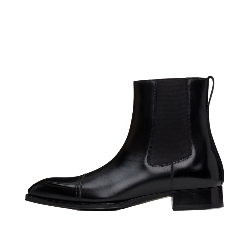 Tenisice i cipele Tom Ford Leather Elkan Chelsea Boots Crna | J1140-LCL021N