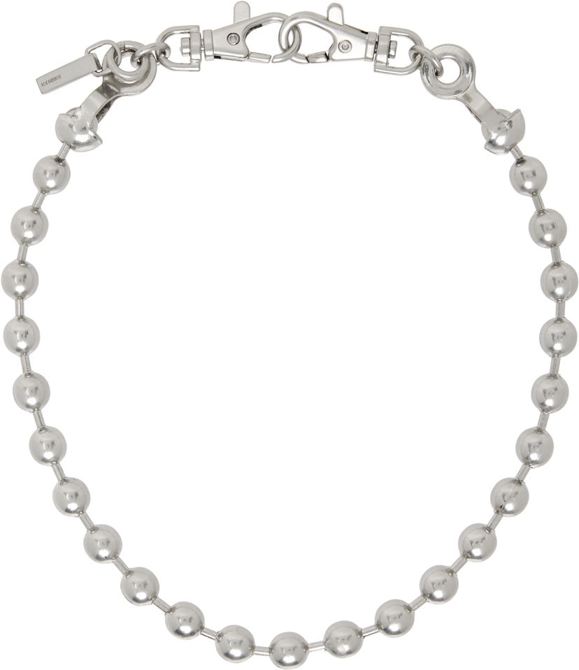 Ogrlica We11done We11done Ball Chain Necklace Metalik | WD-AJ0-25-587-U-SS