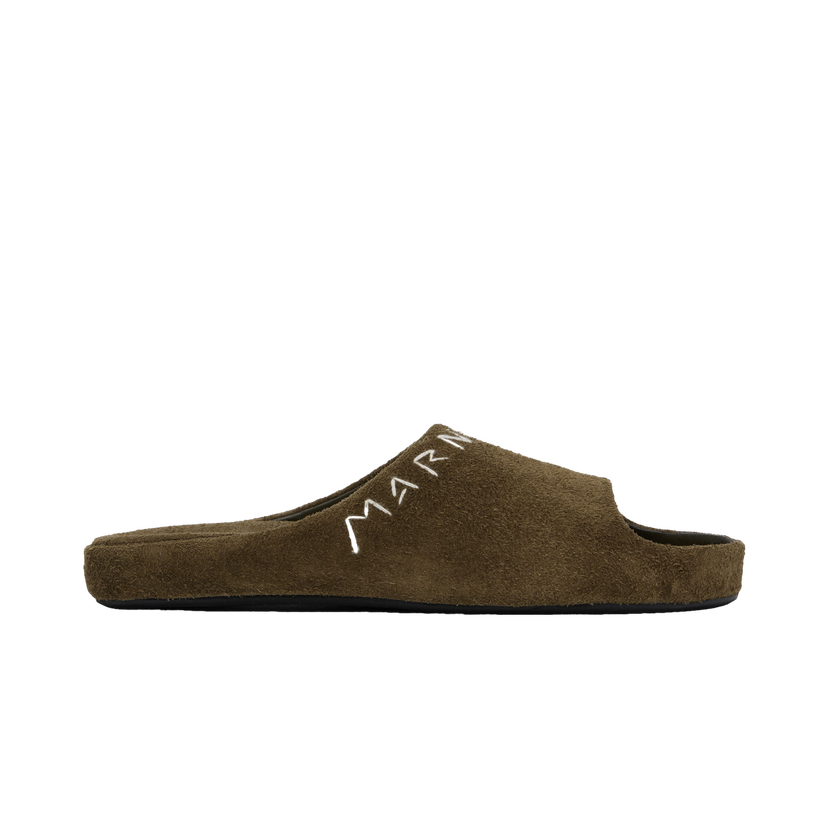Tenisice i cipele Marni Suede Fusslide Sandals Zelena | FBMR003401 P5246