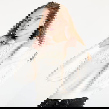 Dukserice Tommy Hilfiger Tommy Jeans Boxy Crop Varsity Hoodie Bijela | DW0DW19413 YBH, 1