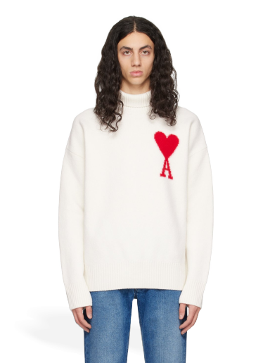 Džemper AMI Turtleneck Bijela | BFUKS402.018