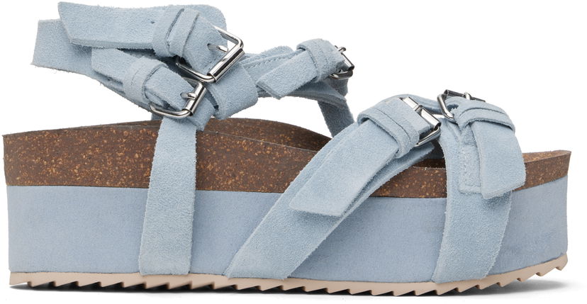 Haljina R13 R13 Suede Platform Sandals Plava | R13WS075-S211A