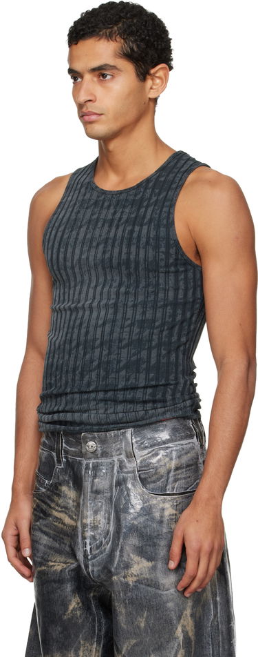 Majica bez rukava Diesel Ribbed Distressed Tank Top Siva | A21587-0QKBU-02A, 3