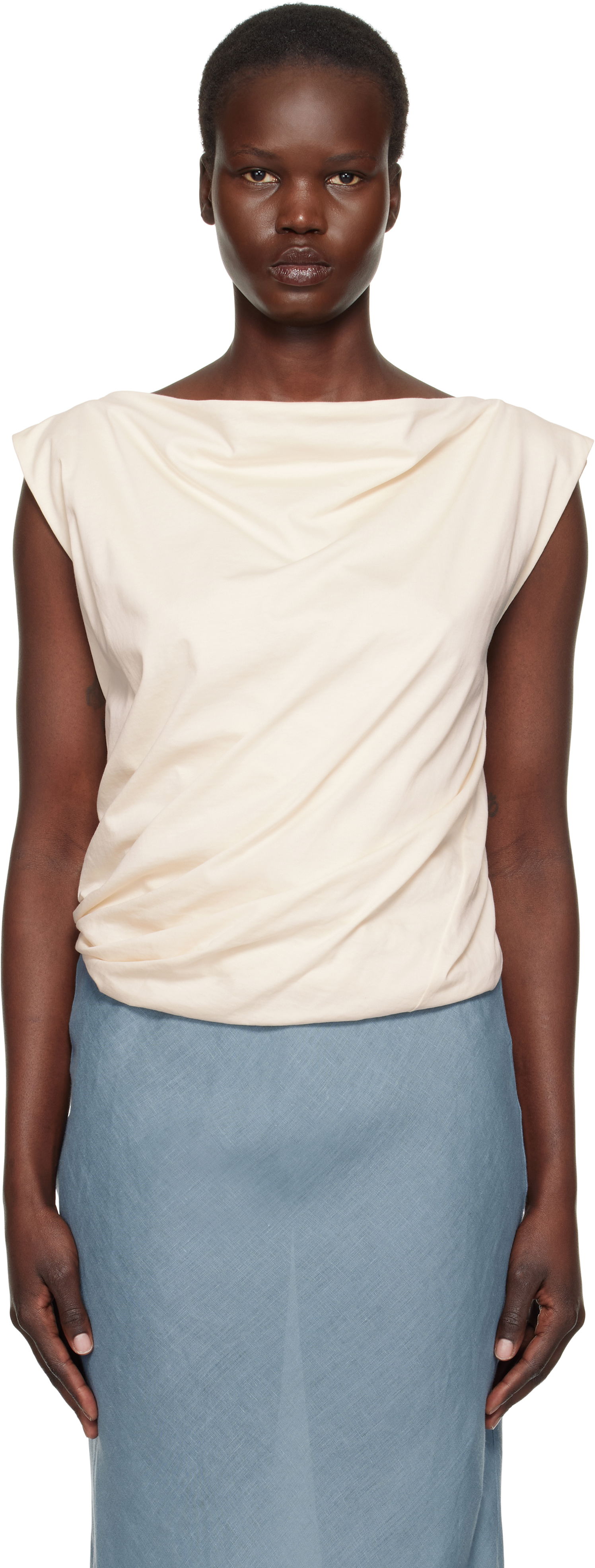 Majica bez rukava Baserange Turn Sleeveless Top Bež | TOTUT-RC-SP25, 0