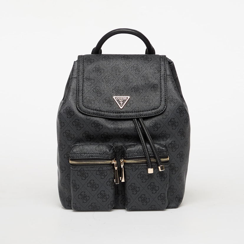 Ruksak GUESS Manhattan Ii Flap Backpack Logo Crna | HWSG7118310-CLO