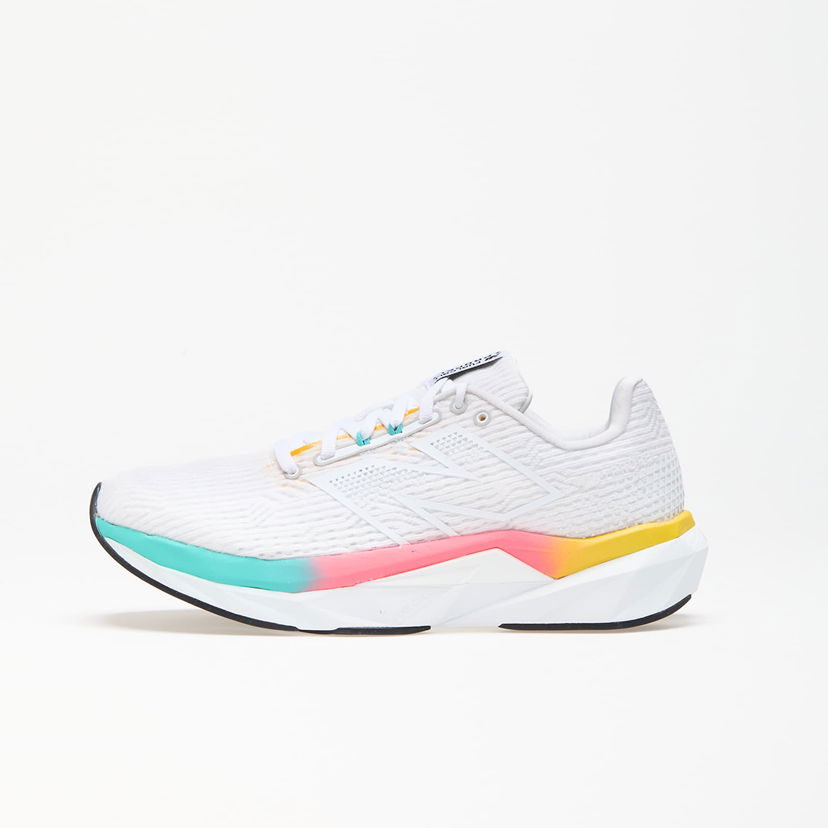 Trčanje New Balance FuelCell Propel v5 White/ Ginger Lemon Bijela | MFCPRLC5