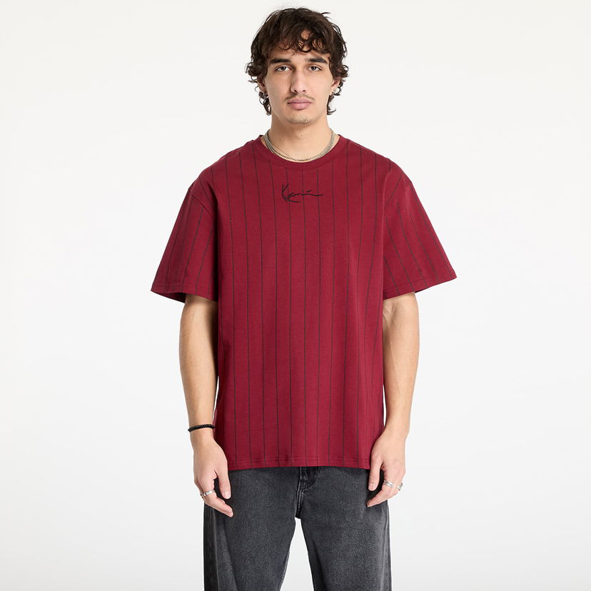Majica kratkih rukava Karl Kani Kani Small Signature Essential Pinstripe Tee Red Crvena | 60300190