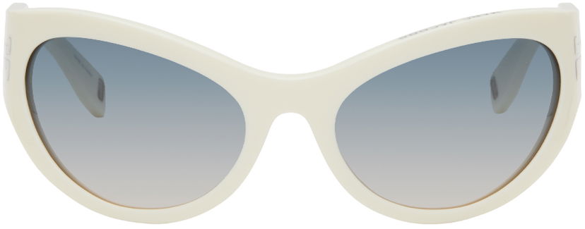 Sunčane naočale Marc Jacobs Marc Jacobs 'The Icon' Wrapped Sunglasses Bijela | MJ 1087/S 716736860848