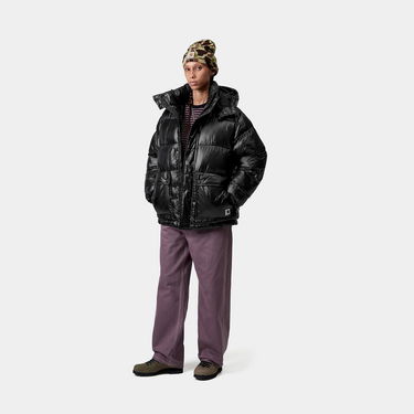 Pernata jakna Carhartt WIP Benson Puffer Hooded Jacket Crna | I035370_9, 4