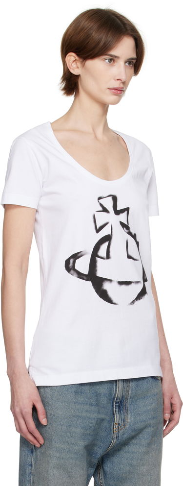 Majica kratkih rukava Vivienne Westwood Vivienne Westwood Stencil Orb Lollo T-Shirt Bijela | 3G010034-J001M-, 1