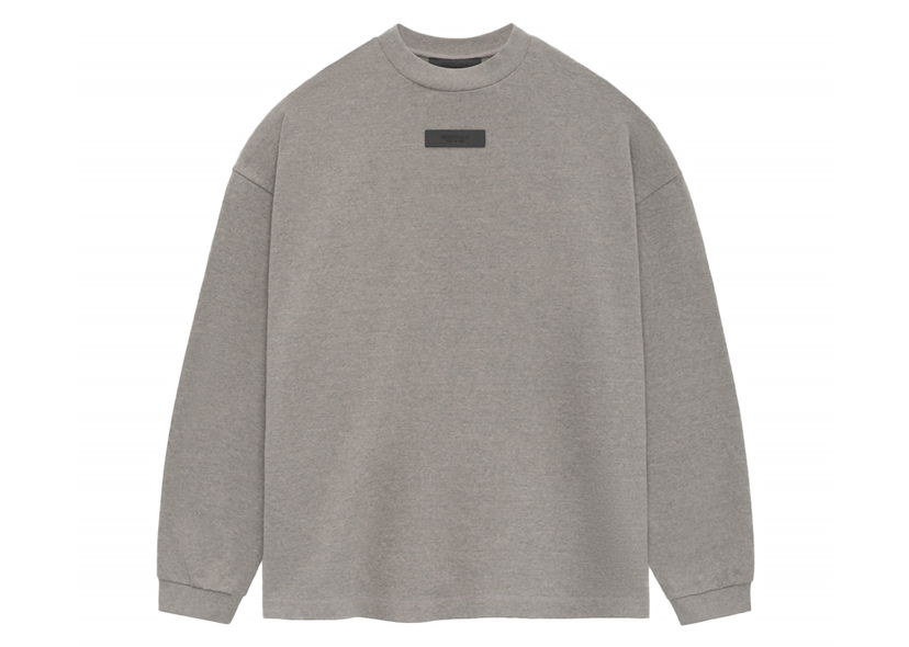 Dukserice Fear of God Core Collection L/S Tee Heather Grey Siva | 125SU244201F
