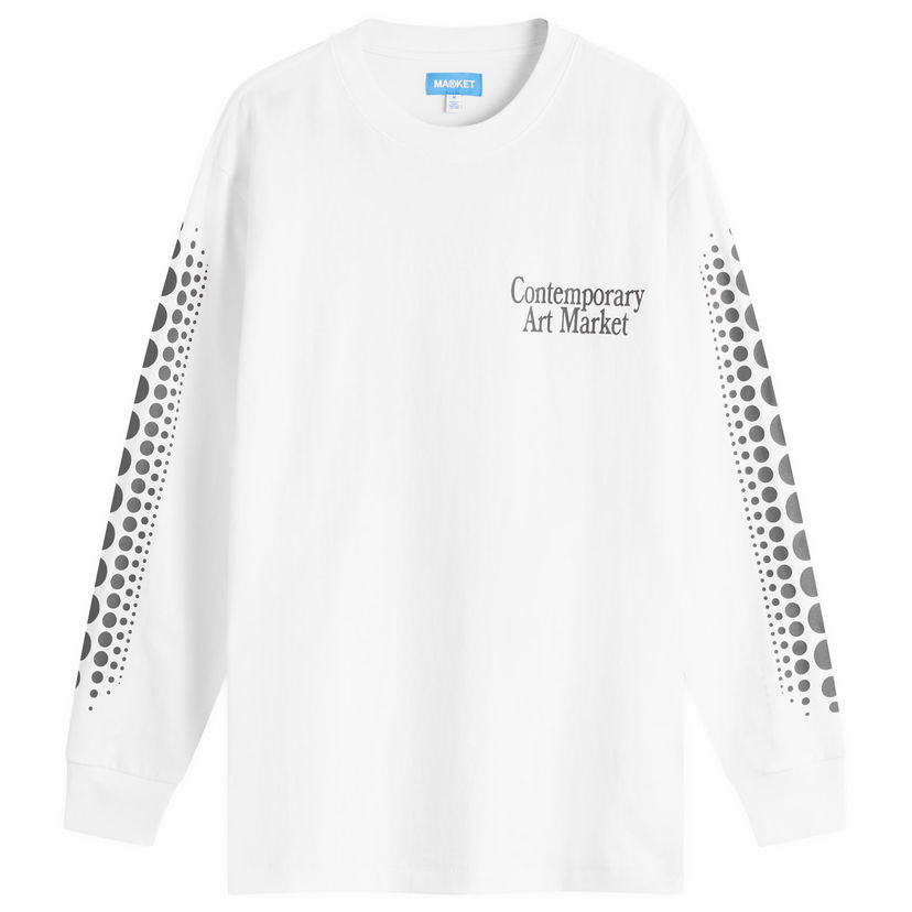 Majica kratkih rukava MARKET Infinity Gourd Long Sleeve T-Shirt, Size Large Bijela | 398000383-WHT