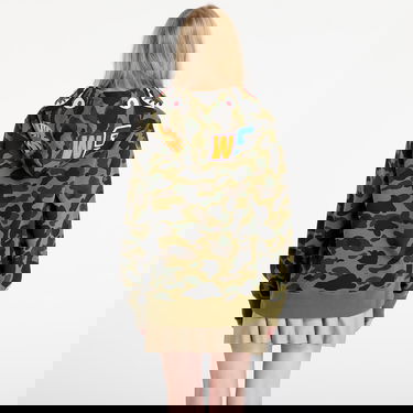 Dukserice BAPE 1St Camo Shark Full Zip Hoodie Zelena | 001ZPL801007MGRN, 5