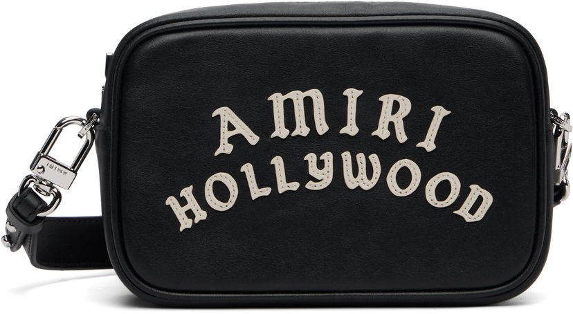 Torba za rame AMIRI AMIRI Hollywood Camera Bag Crna | AMBGCM1028
