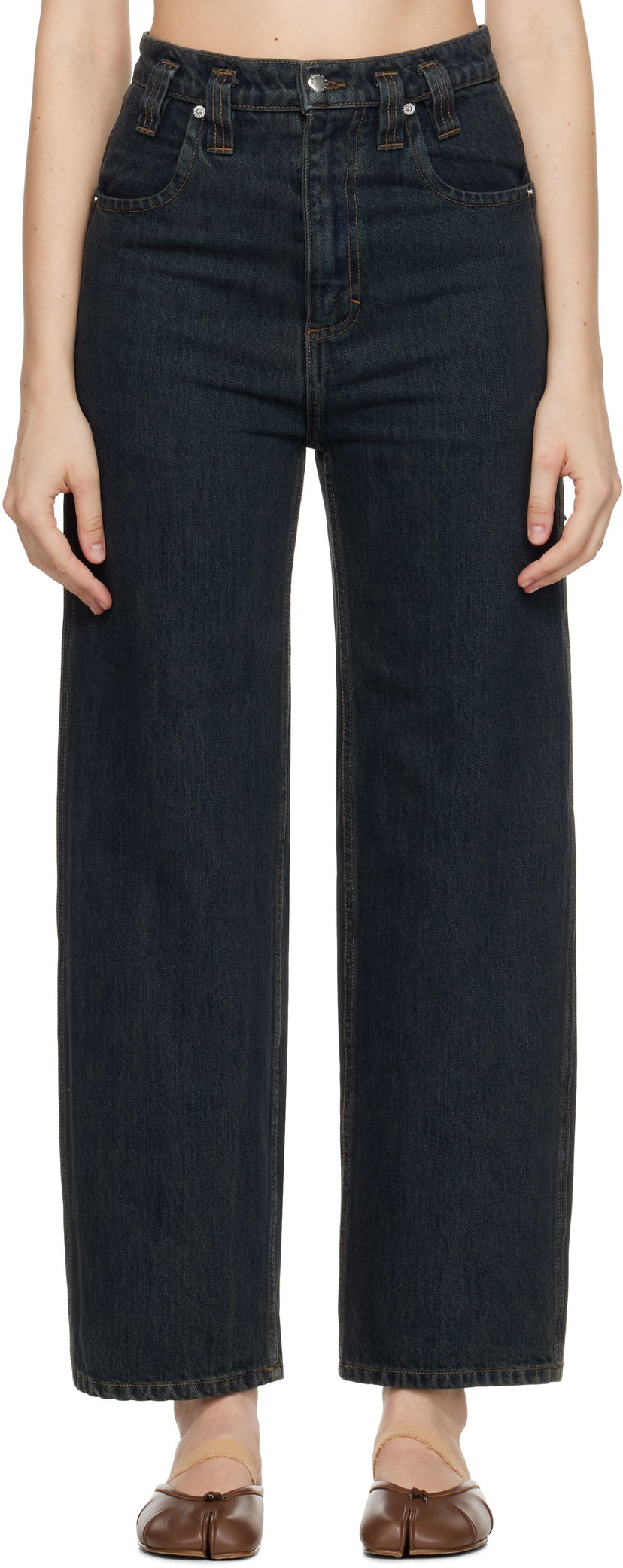 Jeans Eckhaus Latta Eckhaus Latta Baggy Jeans Plava | 555-EL-PF25-C -